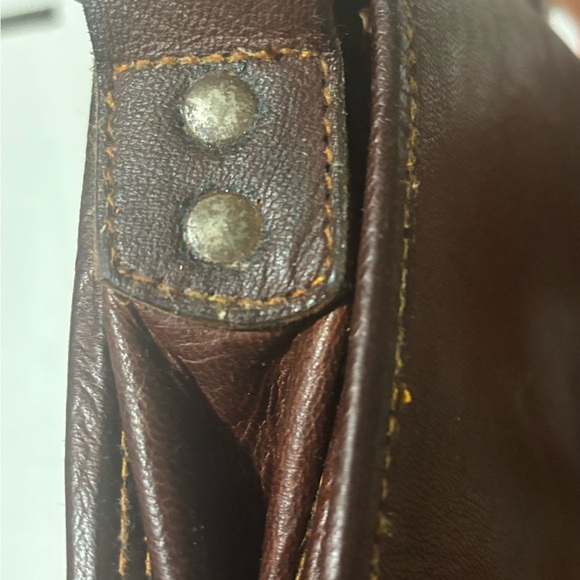 Brown Leather western handmade tooled  Crossbody Bag - Picture 5 of 7